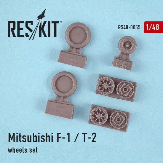 Resin Mitsubishi F-1 / T-2 wheels set 1/48 Reskit RS48-0055