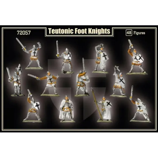 Us Stock Mars Figures 72057 - 1/72 Teutonic Foot Knight I Half Of The Xv Century, Model