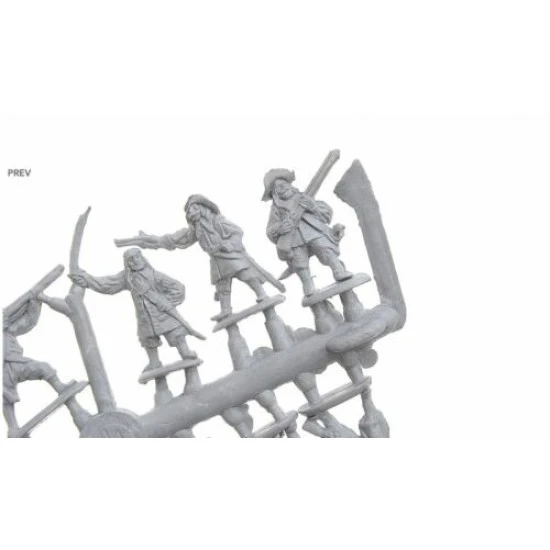 Mars Figures 72082 - 1/72 Pirates (Buccaneers) 1620-1660, scale plastic model