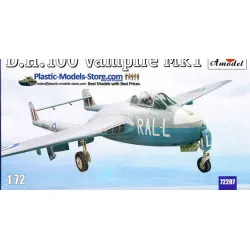 De Havilland D.H.100 Vampire Mk1 RAF jet fighter 1/72 Amodel 72207