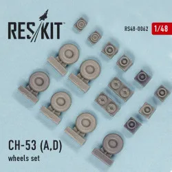 Wheels Set For CH-53 (A,D) 1/48 Reskit RS48-0062