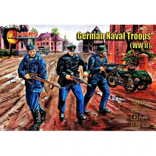Mars Figures 72112 - 1/72 German Naval Troops (WWII), scale plastic model kit