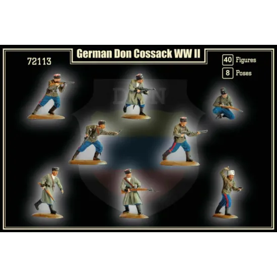 Us Stock Mars Figures 72113 - 1/72 German Don Cossack Wwii, Scale Plastic Model Kit
