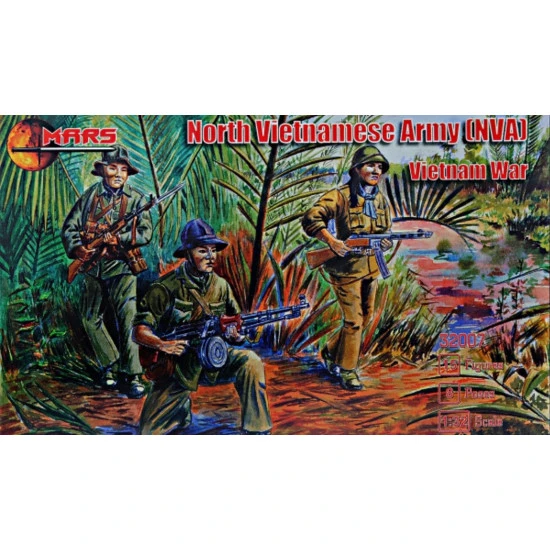 Mars Figures 32007 - 1/32 NVA (North Vietnamese Army), scale plastic model kit