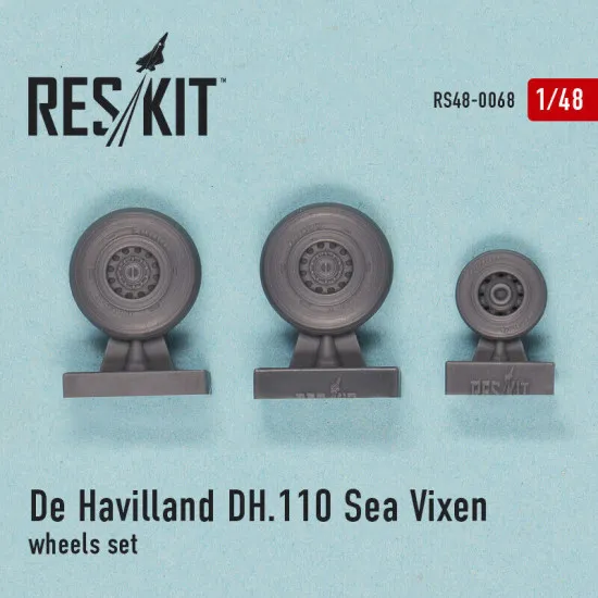 Wheels Set for De Havilland DH.110 Sea Vixen 1/48 Reskit RS48-0068