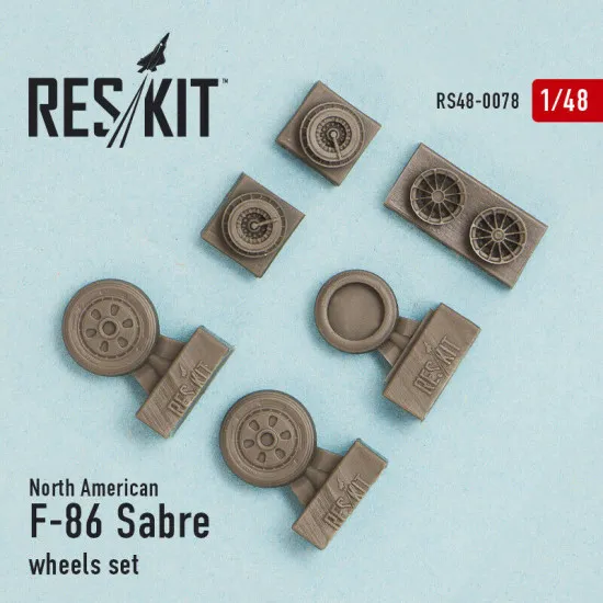 North American F-86 Sabre wheels set 1/48 Reskit RS48-0078