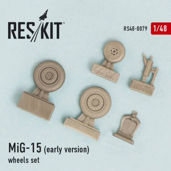 MiG-15 (early version) wheels set 1/48 Reskit RS48-0079