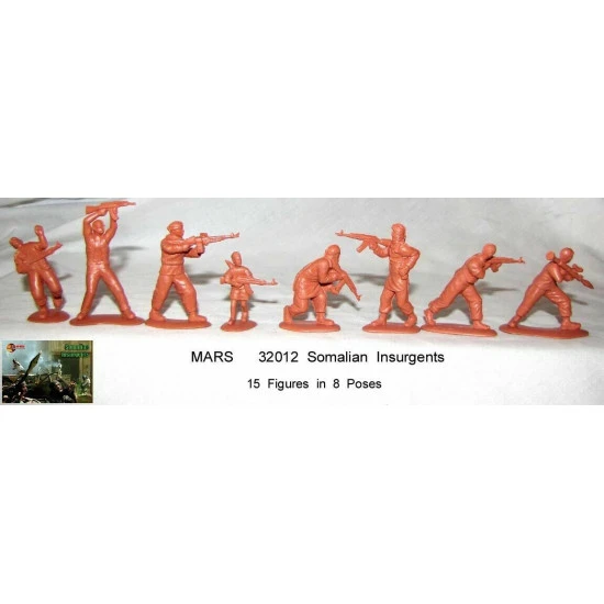 Mars Figures 32012 - 1/32 Somalian Insurgents, scale plastic model kit