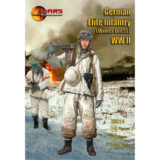 Mars Figures 32014 - 1/32 German Elite Infantry in winter dress WWII, model kit