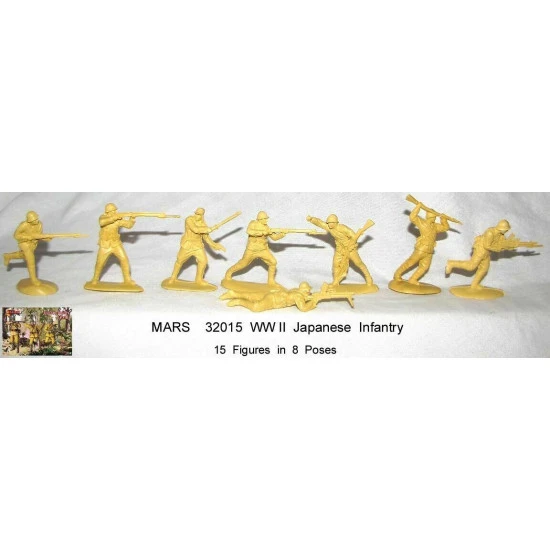 Mars Figures 32015 - 1/32 Japanese Infantry WWII (15 figures), scale model kit