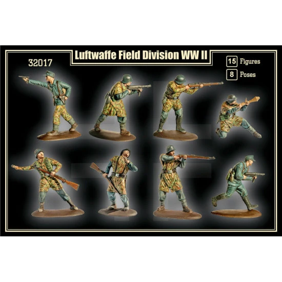 Mars Figures 32017 - 1/32 Luftwaffe Field Division WWII (15 figure), model kit