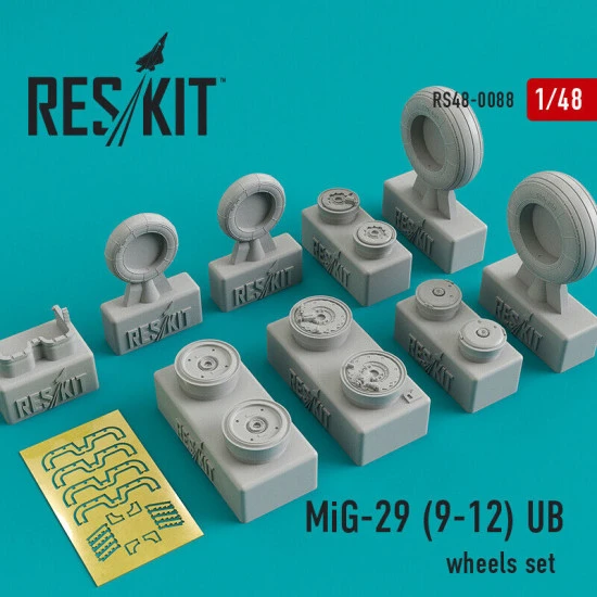 Mikoyan MiG-29 (9-12) UB wheels set 1/48 Reskit RS48-0088