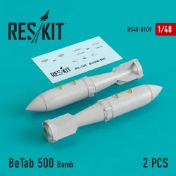 BeTab 500 Bomb (2 pcs) for Su-17/24/25/34, MiG-27 1/48 Reskit RS48-0109