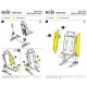 Seat CH-53, MH-53 with PE safety belts 1/48 Reskit RSU48-0009