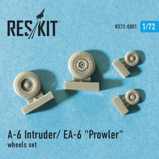 Grumman A-6 Intruder EA-6 Prowler wheels set 1/72 Reskit RS72-0001