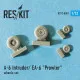Grumman A-6 Intruder EA-6 Prowler wheels set 1/72 Reskit RS72-0001