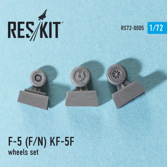 Northrop F-5 (N/E/F), KF-5F Tiger II wheels set 1/72 Reskit RS72-0005