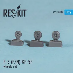Northrop F-5 (N/E/F), KF-5F Tiger II wheels set 1/72 Reskit RS72-0005