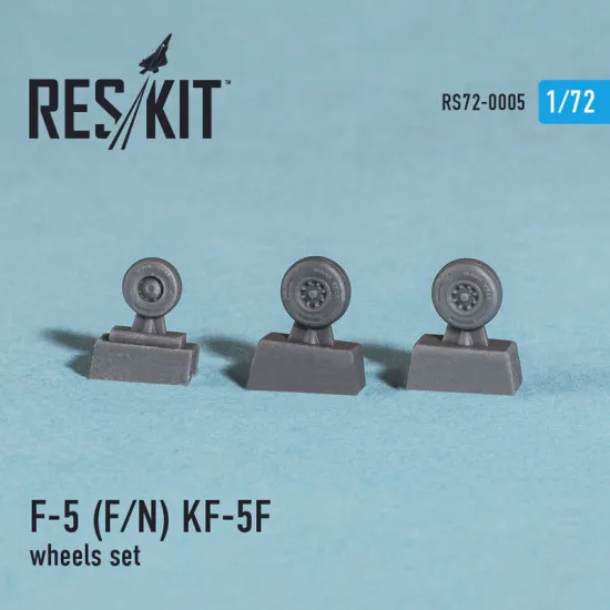 Northrop F-5 (N/E/F), KF-5F Tiger II wheels set 1/72 Reskit RS72-0005