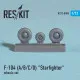 Lockheed F-104 (A/B/C/D) Starfighter wheels set 1/72 Reskit RS72-0008