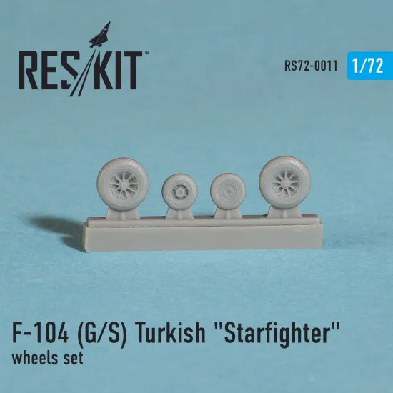 Lockheed F-104 (G/S) Turkish Starfighter wheels set 1/72 Reskit RS72-0011