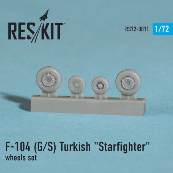 Lockheed F-104 (G/S) Turkish Starfighter wheels set 1/72 Reskit RS72-0011