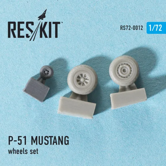 North American P-51 MUSTANG wheels set 1/72 Reskit RS72-0012