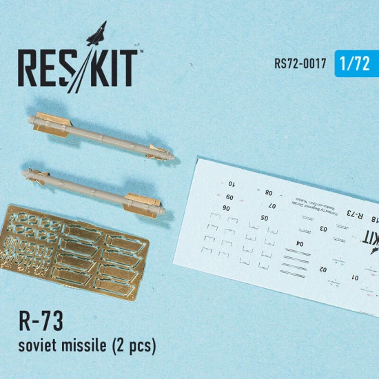 Resin R-73 soviet missile (4 pcs) 1/72 Reskit RS72-0017