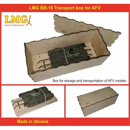 LMG BB-19 Transport box for AFV for plastic model kits, Laser Model Graving