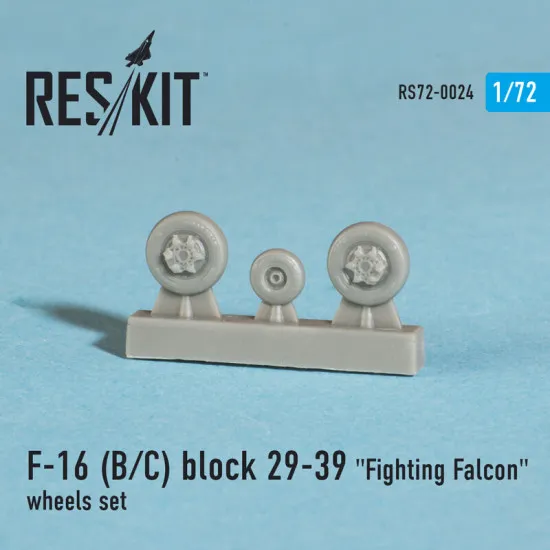 General Dynamics F-16 (B/C) block 29-39 Fighting Falcon wheels set 1/72 Reskit RS72-0024