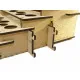LMG WO-01 Stand for paint, size is 360 x 270 x 130, storage shelf of two parts