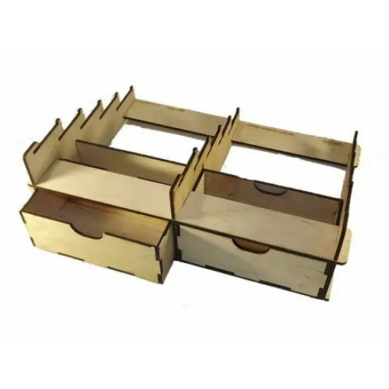 LMG WO-01 Stand for paint, size is 360 x 270 x 130, storage shelf of two parts