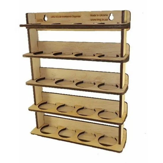 LMG WO-08 Wall-mounted paint module 20*35 mm, Laser Model Graving, storage shelf