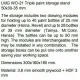 LMG WO-21 Triple paint storage stand 50x30-35 mm, Laser Model Graving, shelf