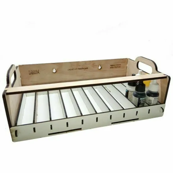 LMG WO-23 Single paint storage stand 80x25-35 mm, Laser Model Graving, shelf