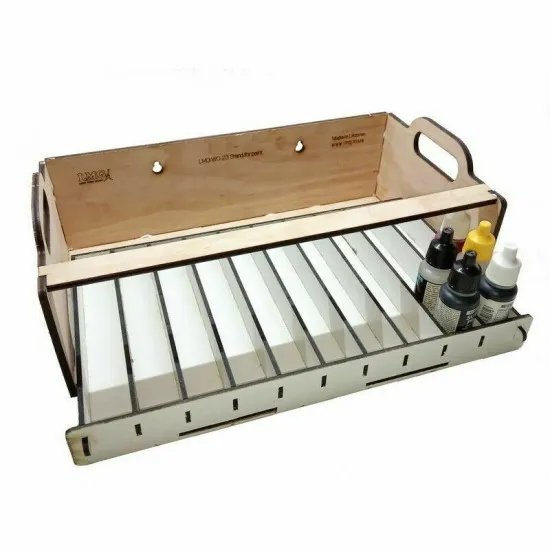 LMG WO-23 Single paint storage stand 80x25-35 mm, Laser Model Graving, shelf