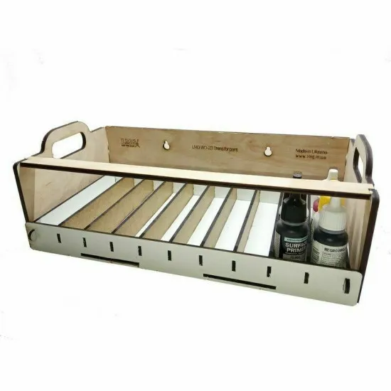 LMG WO-23 Single paint storage stand 80x25-35 mm, Laser Model Graving, shelf