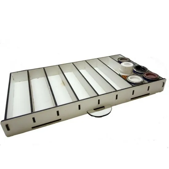 LMG WO-27 Paint Stand 50*30-35 mm Double storage shelf, Laser Model Graving