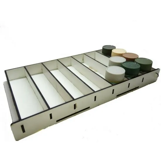 LMG WO-27 Paint Stand 50*30-35 mm Double storage shelf, Laser Model Graving