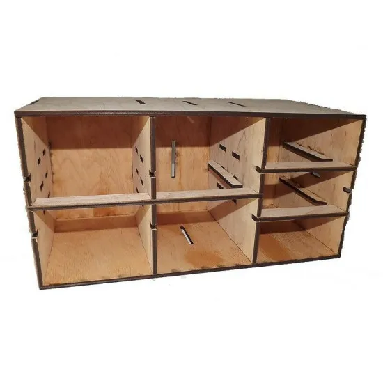LMG WO-1201 Module with Drawers, wide, storage shelf, Laser Model Graving