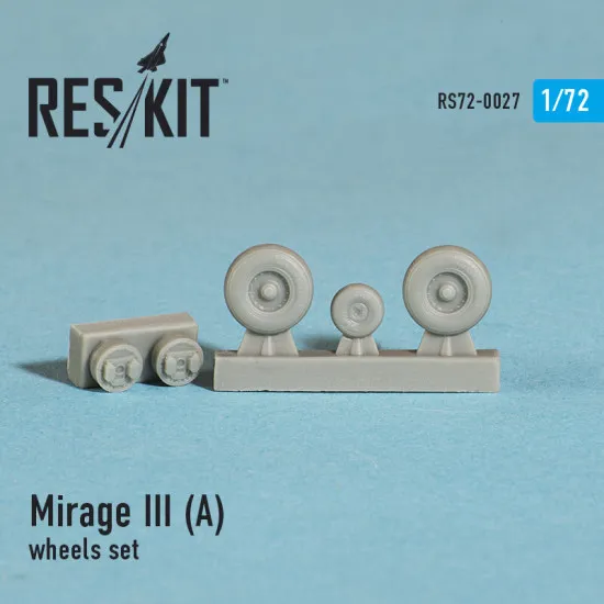 Dassault Mirage III (A) wheels set 1/72 Reskit RS72-0027