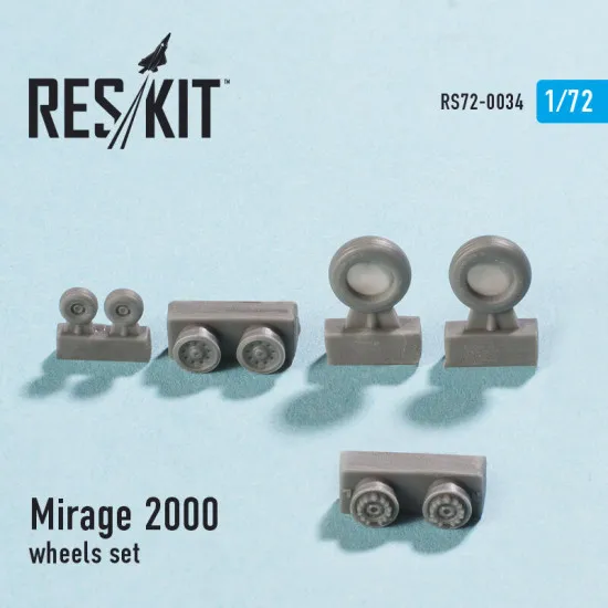 Dassault Mirage 2000 wheels set 1/72 Reskit RS72-0034