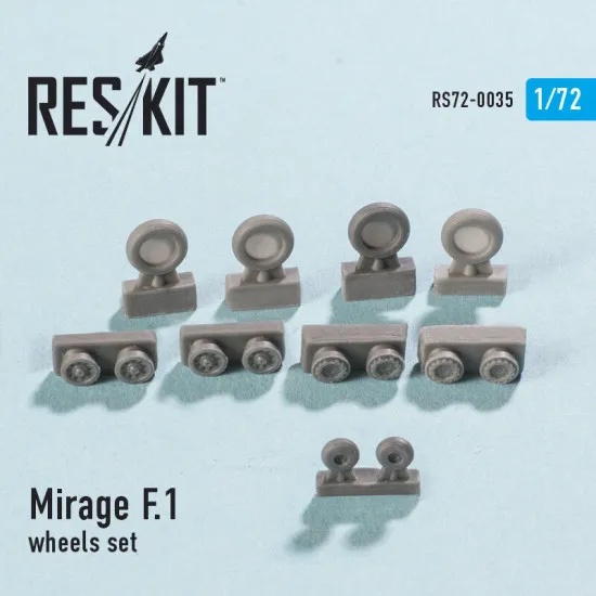 Dassault Mirage F.1 wheels set 1/72 Reskit RS72-0035