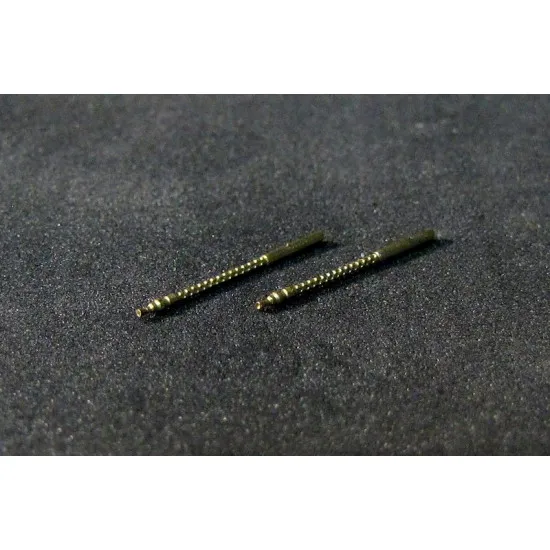 MG-17 GUN BARREL 2 PIECES (GERMANY) PLASTIC MODEL KIT 1/72 MINI WORLD 7260A