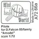 Antennas for D.Falcon 50 Family Amodel Model Kit 1/72 Mini World 7266A