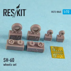 SH-60 (all versions) wheels set 1/72 Reskit RS72-0045