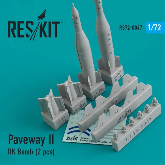 Paveway-II (UK) Bomb (2 pcs) 1/72 Reskit RS72-0047