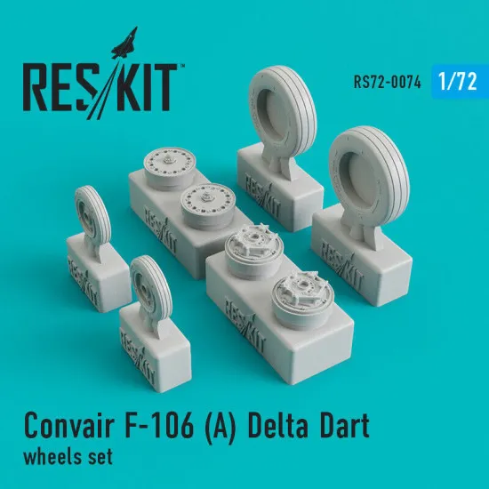 Convair F-106 (A) Delta Dart wheels set 1/72 Reskit RS72-0074
