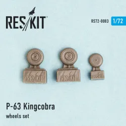 P-63 Kingcobra wheels set 1/72 Reskit RS72-0083