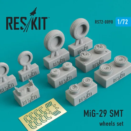 Mikoyan MiG-29 SMT wheels set 1/72 Reskit RS72-0090